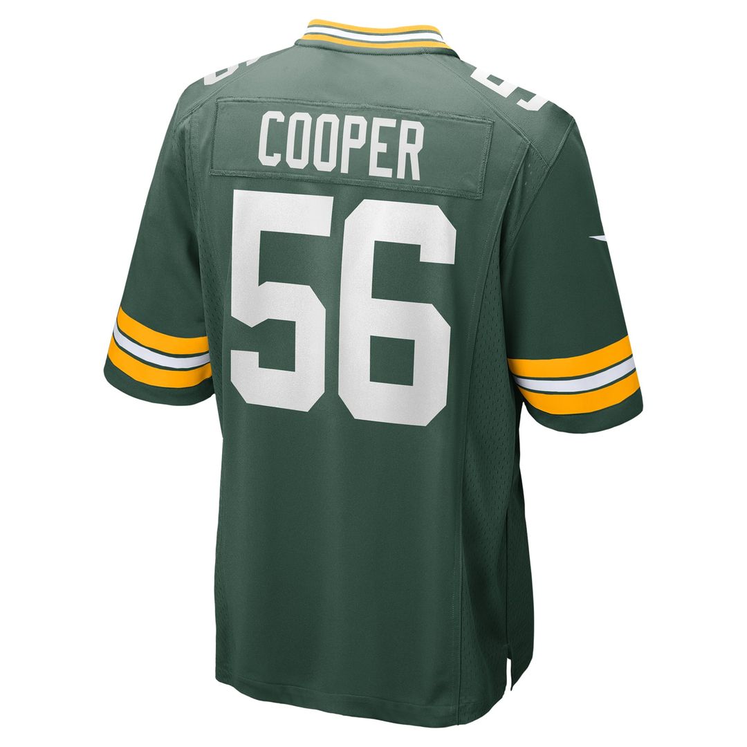 Green Bay Packers Edgerrin Cooper Nike Green Game Jersey product image 3, provided for visual reference and product detail