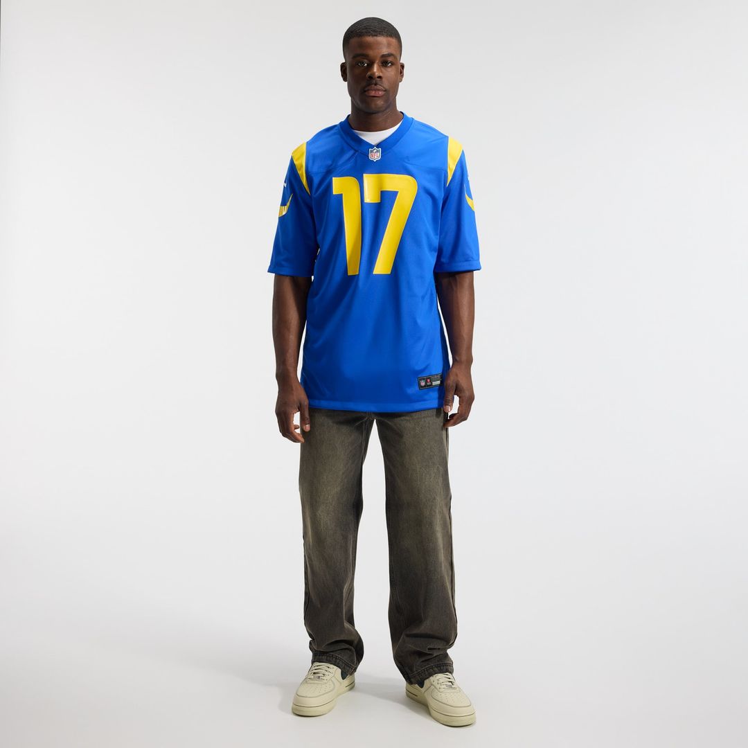 Los Angeles Rams Davante Adams Nike Royal Team Game Player Jersey product image 4, provided for visual reference and product