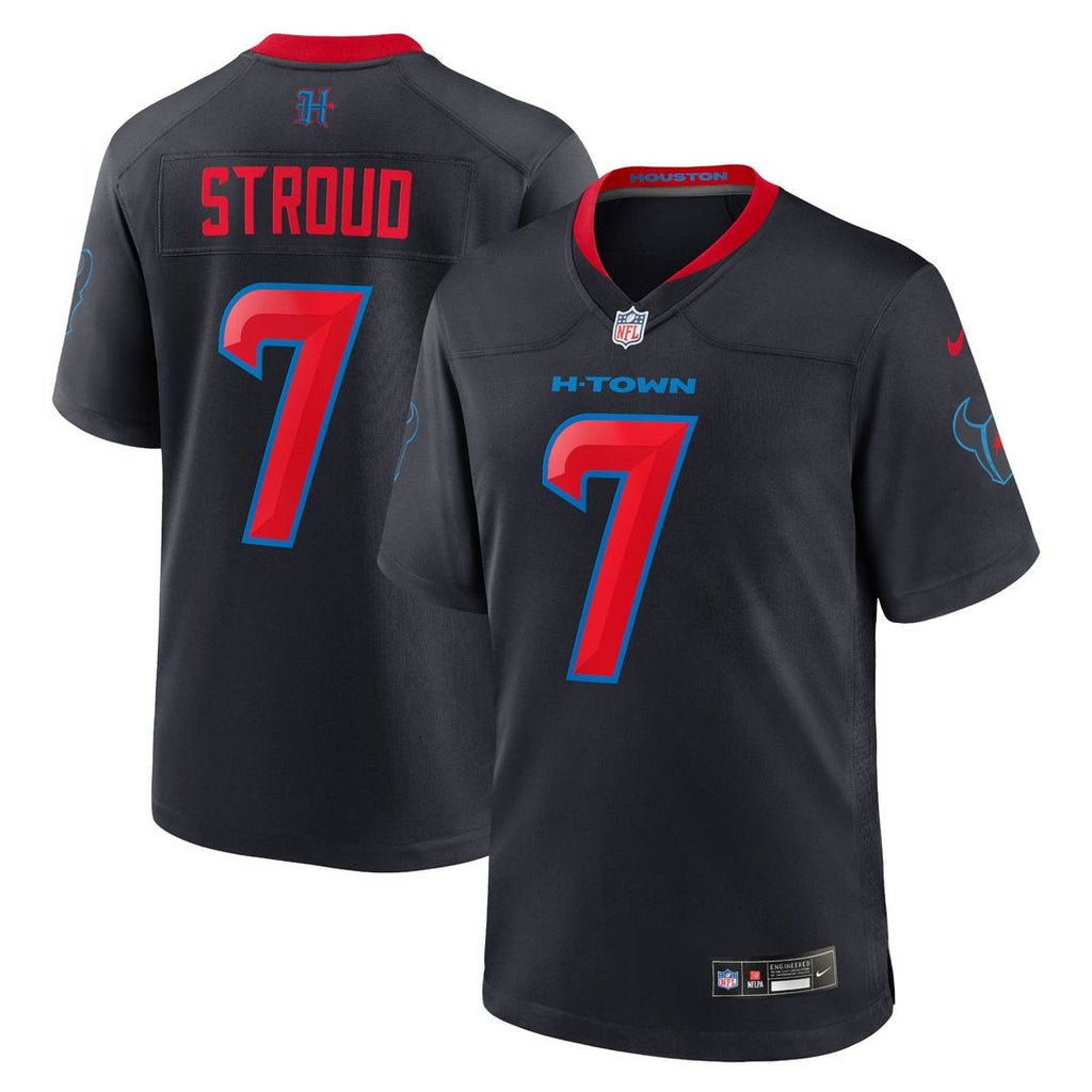 Houston Texans C.J. Stroud Nike Navy 2nd Alternate Game Jersey product image 1, provided for visual reference and product