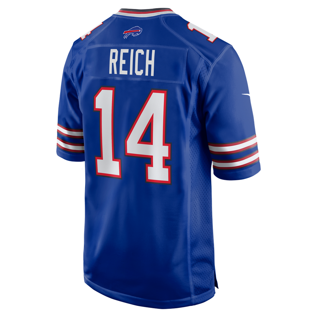 Buffalo Bills Frank Reich Nike Royal Game Retired Player Jersey product image 3, provided for visual reference and product