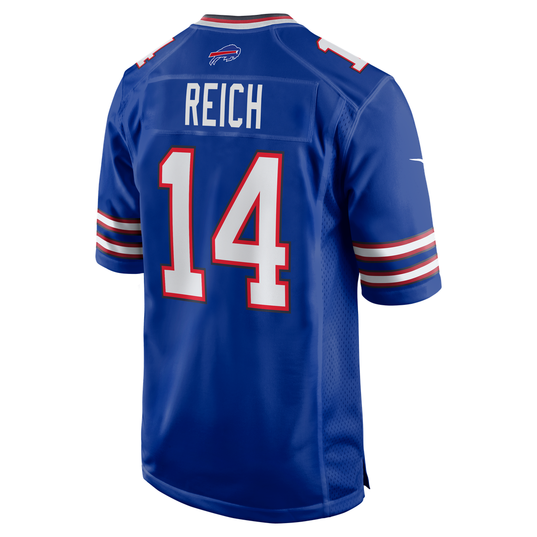 Buffalo Bills Frank Reich Nike Royal Game Retired Player Jersey product image 3, provided for visual reference and product