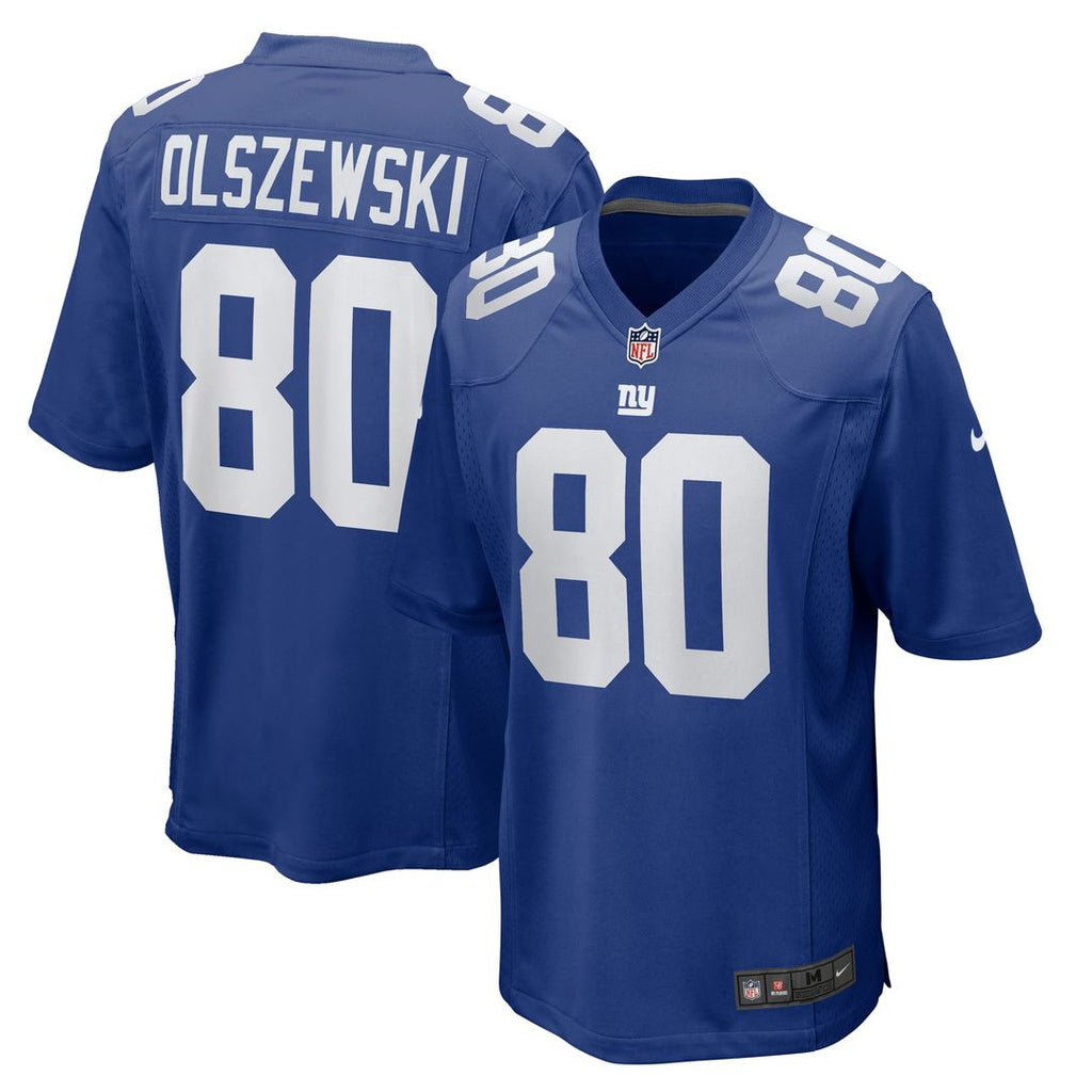 New York Giants Gunner Olszewski Nike Royal Team Game Jersey product image 1, provided for visual reference and product