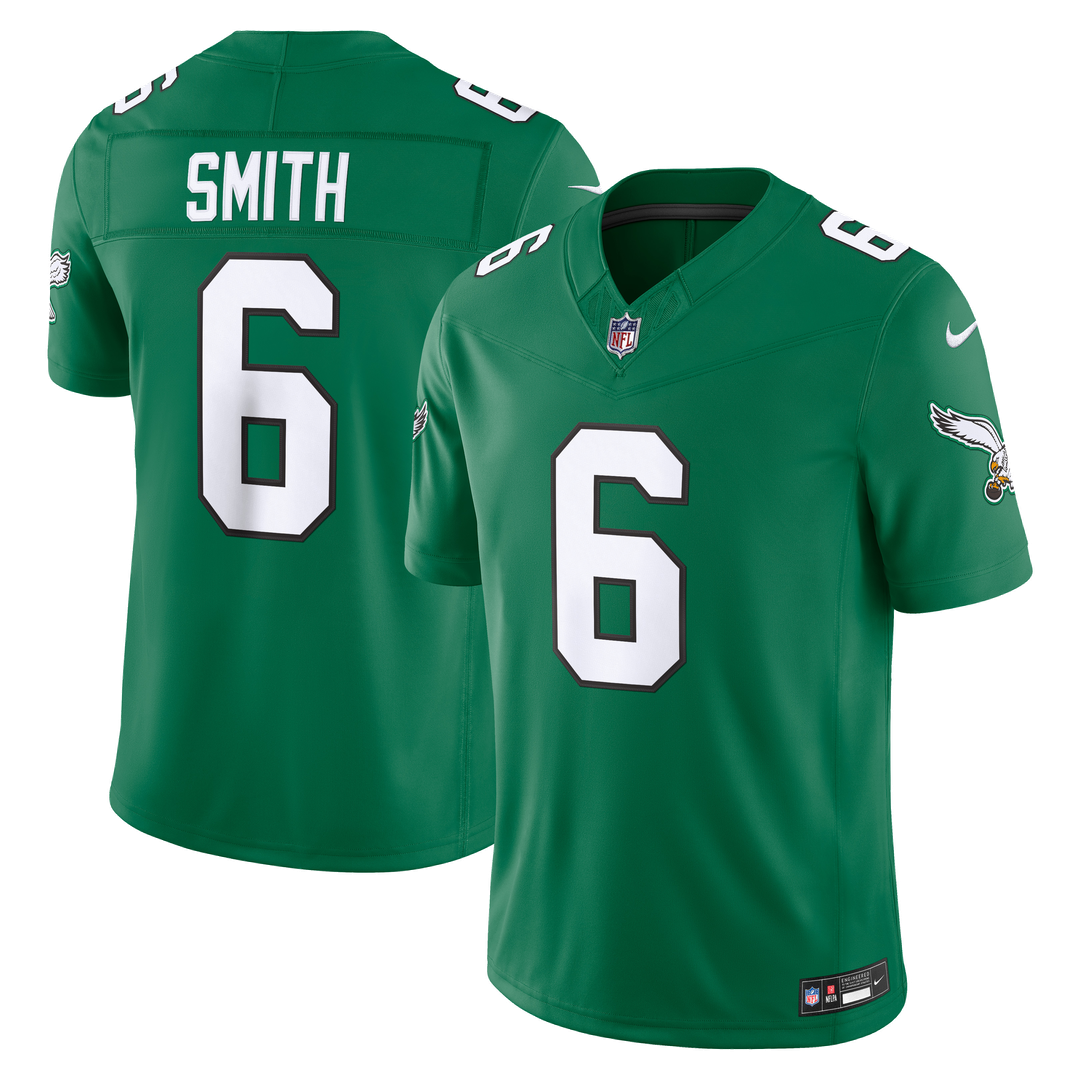 Philadelphia Eagles DeVonta Smith Nike Kelly Green Alternate Vapor F.U.S.E. Stitched Limited Jersey product image 1,