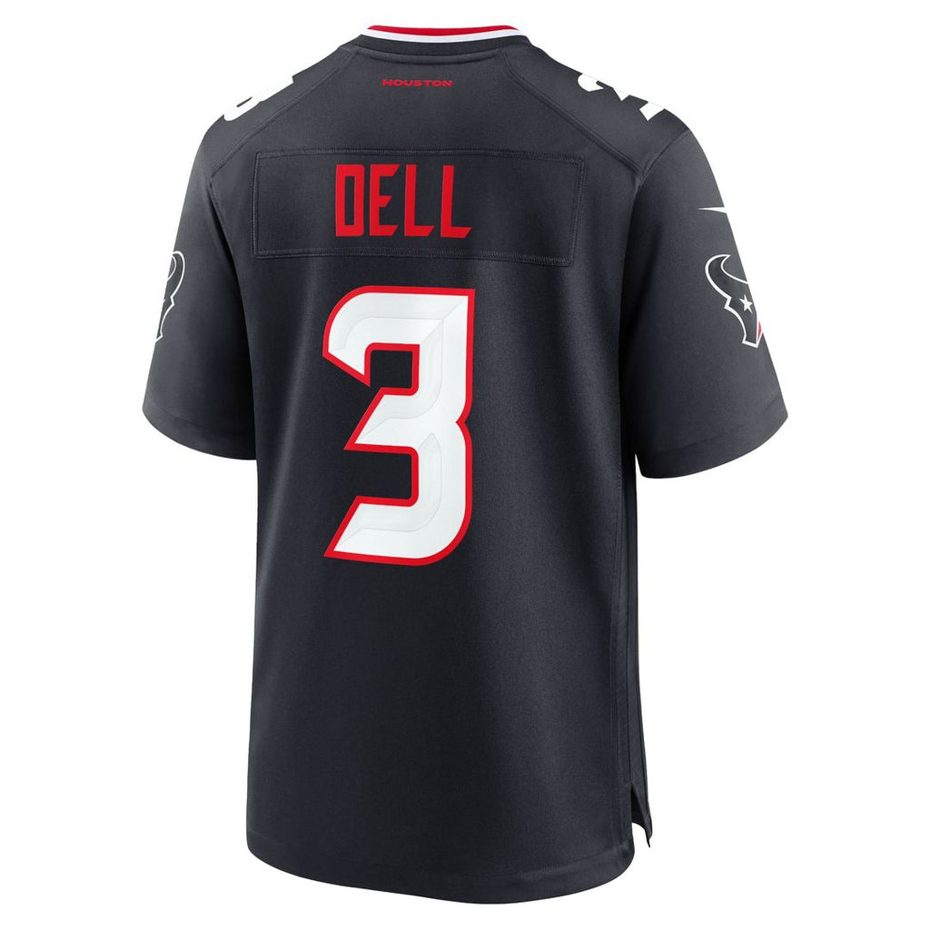 Houston Texans Tank Dell Nike Navy Game Jersey product image 11, provided for visual reference and product detail review