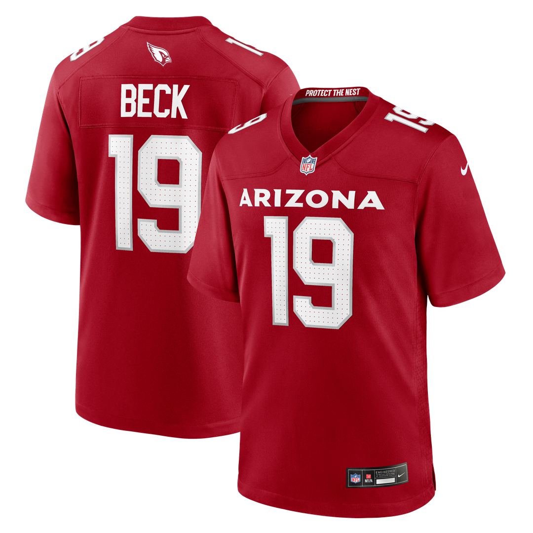 Arizona Cardinals Carson Beck Nike Cardinal Game Jersey product image 1, provided for visual reference and product detail