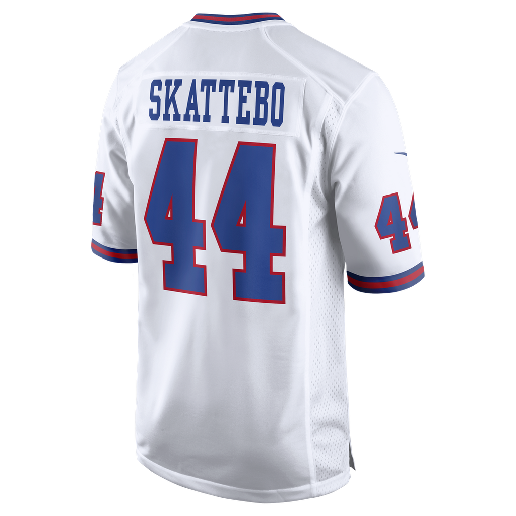 New York Giants Cam Skattebo Nike White Alternate Vintage White Game Jersey product image 3, provided for visual reference