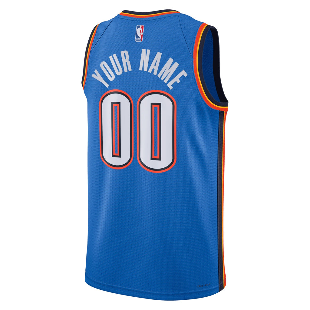 Oklahoma City Thunder Nike Icon Swingman Jersey - Custom - Unisex product image 3, provided for visual reference and product