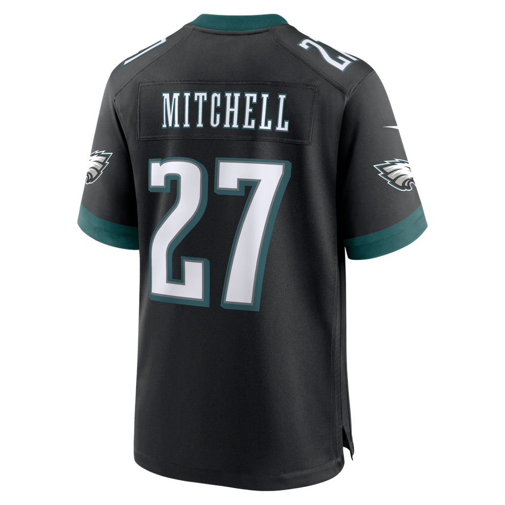 Philadelphia Eagles Quinyon Mitchell Nike Black Alternate Game Jersey product image 6, provided for visual reference and