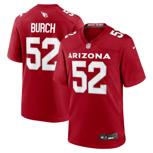 Arizona Cardinals Jordan Burch Nike Cardinal Team Game Jersey product image 1, provided for visual reference and product