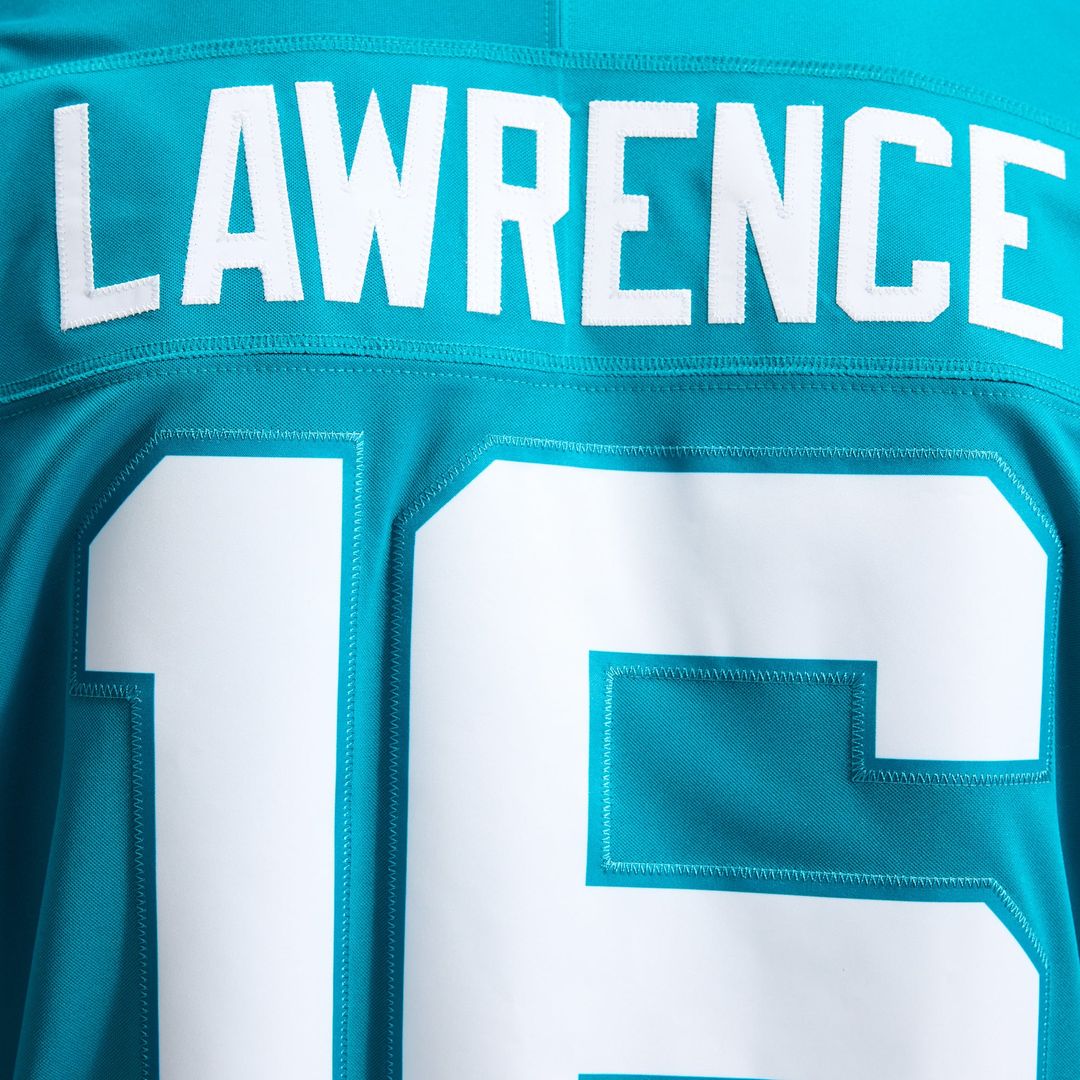 Jacksonville Jaguars Trevor Lawrence Nike Teal Team Vapor F.U.S.E. Stitched Limited Jersey product image 10, provided for