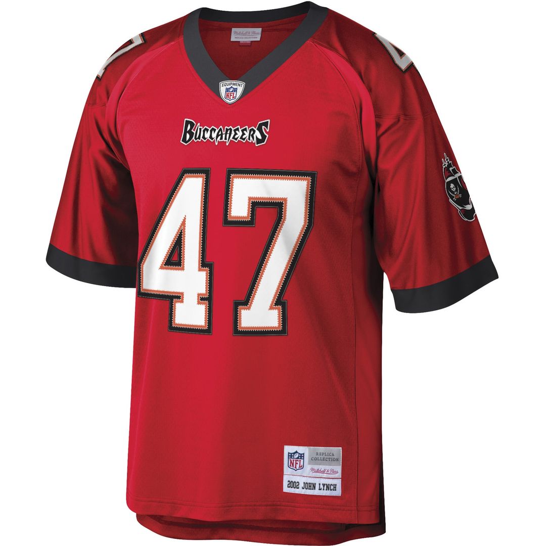 Tampa Bay Buccaneers John Lynch Mitchell & Ness Red Legacy Replica Jersey product image 5, provided for visual reference and