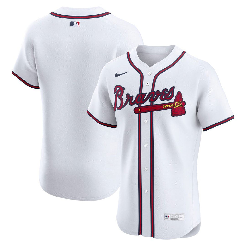 Atlanta Braves Nike Navy Alternate Elite Jersey product image 10, provided for visual reference and product detail review