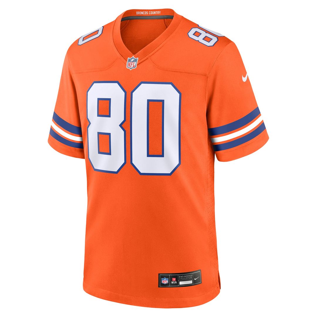 Denver Broncos Rod Smith Nike Orange Retired Player Alternate Game Jersey product image 2, provided for visual reference and