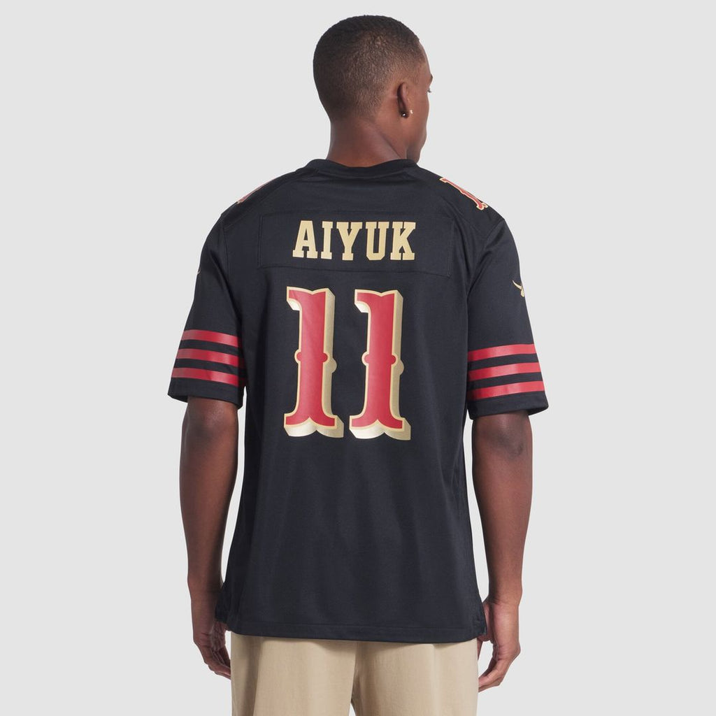 San Francisco 49ers Brandon Aiyuk Nike Black Rivalries Collection Game Jersey product image 5, provided for visual reference