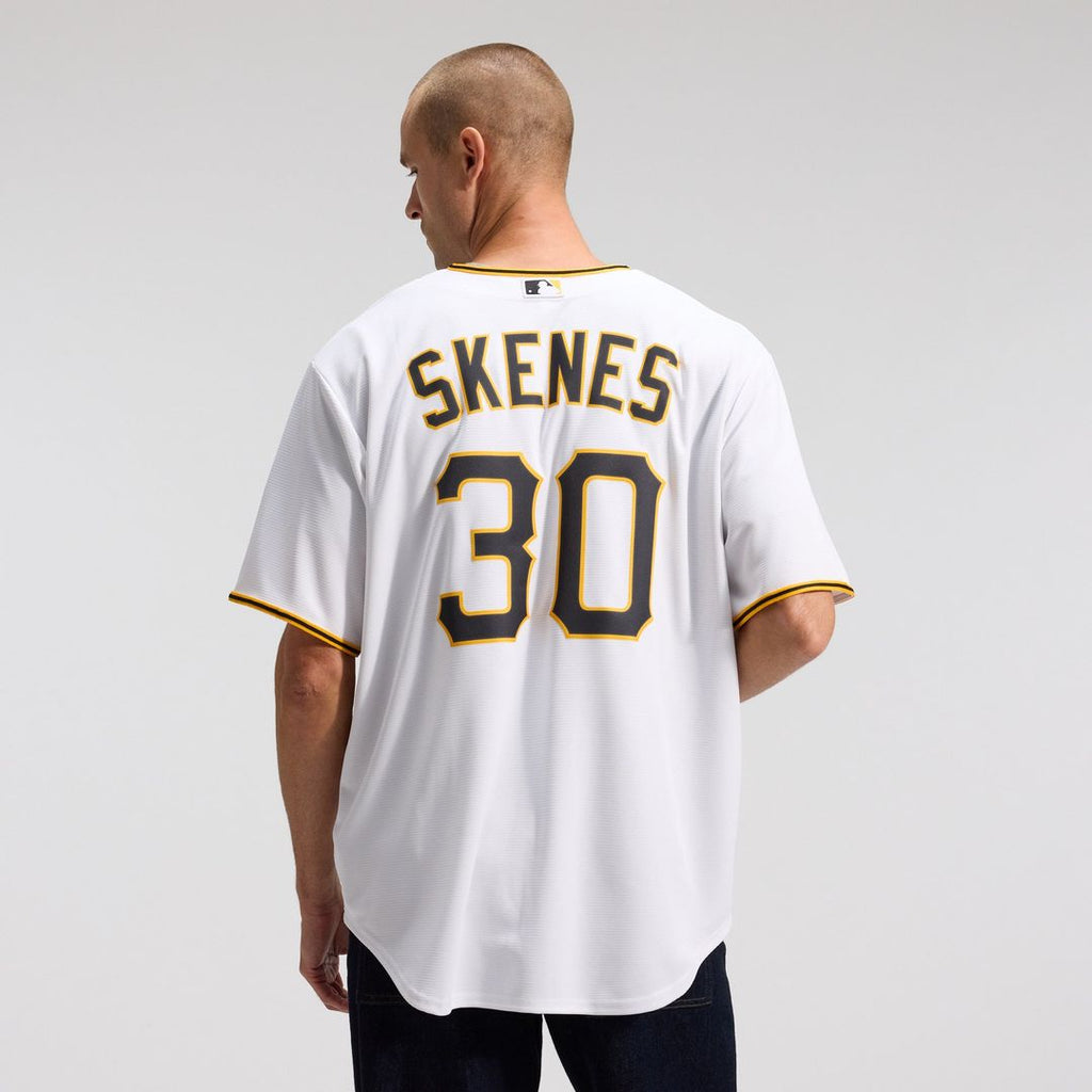 Pittsburgh Pirates Paul Skenes Nike White Home Replica Player Jersey product image 3, provided for visual reference and