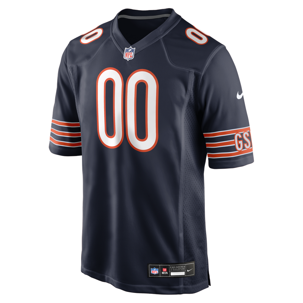 Chicago Bears Nike Navy Custom Game Jersey product image 2, provided for visual reference and product detail review