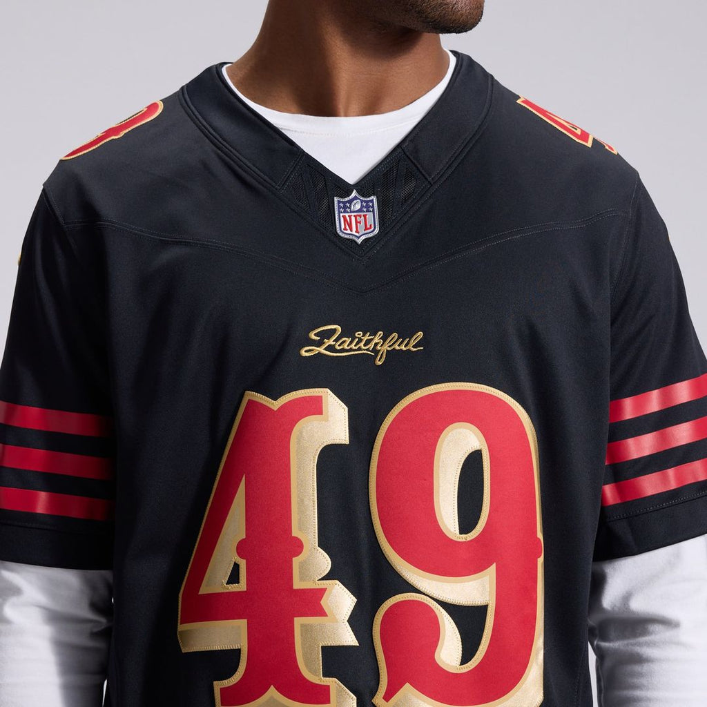 San Francisco 49ers The Faithful Nike Black Rivalries Collection Stitched Limited Jersey product image 8, provided for