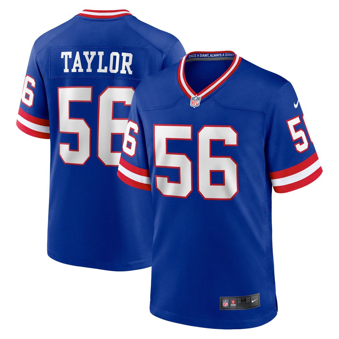 New York Giants Lawrence Taylor Nike Royal Classic Retired Player Game Jersey product image 1, provided for visual reference