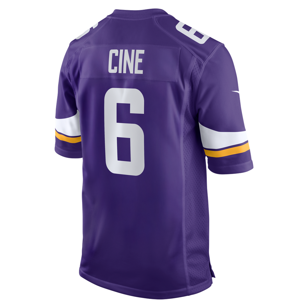 Minnesota Vikings Lewis Cine Nike Purple Game Player Jersey product image 3, provided for visual reference and product