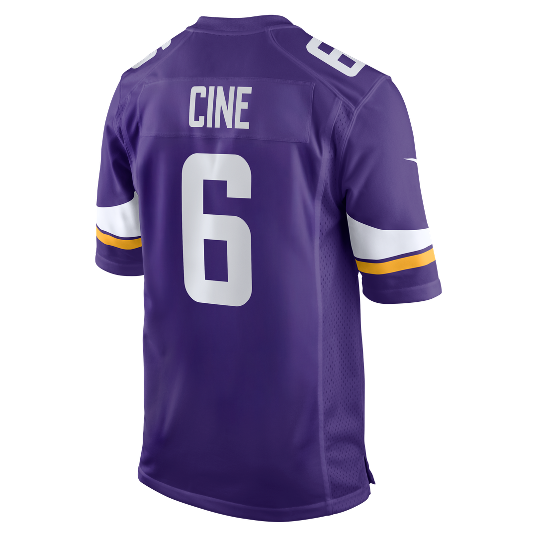 Minnesota Vikings Lewis Cine Nike Purple Game Player Jersey product image 3, provided for visual reference and product