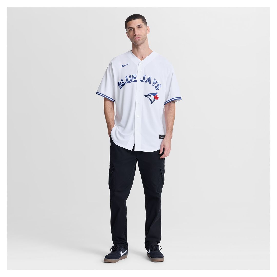 Toronto Blue Jays Yimi García Nike White Home Replica Jersey product image 4, provided for visual reference and product