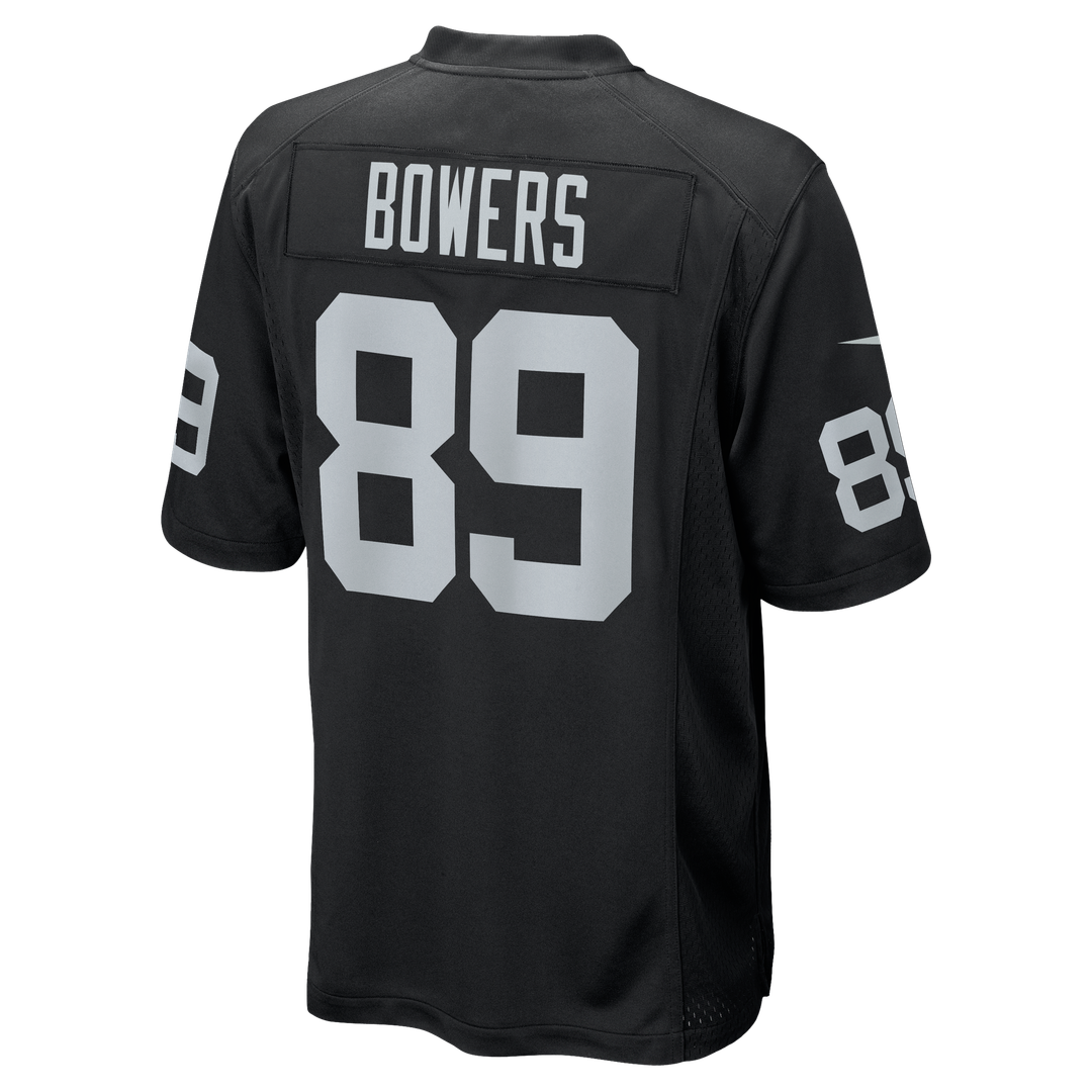 Las Vegas Raiders Brock Bowers Nike White Game Jersey product image 13, provided for visual reference and product detail
