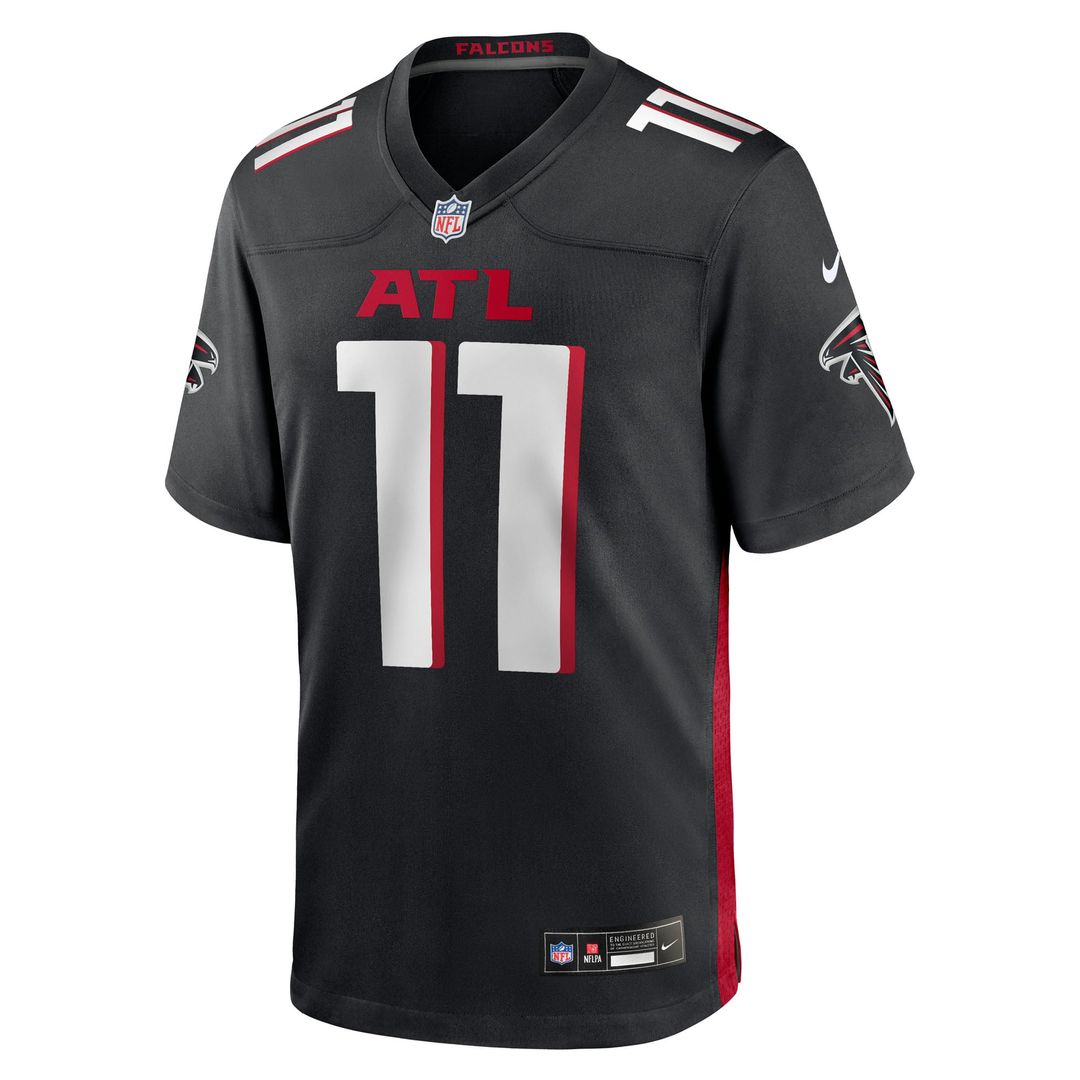 Atlanta Falcons Jalon Walker Nike Black Team Game Jersey product image 2, provided for visual reference and product detail