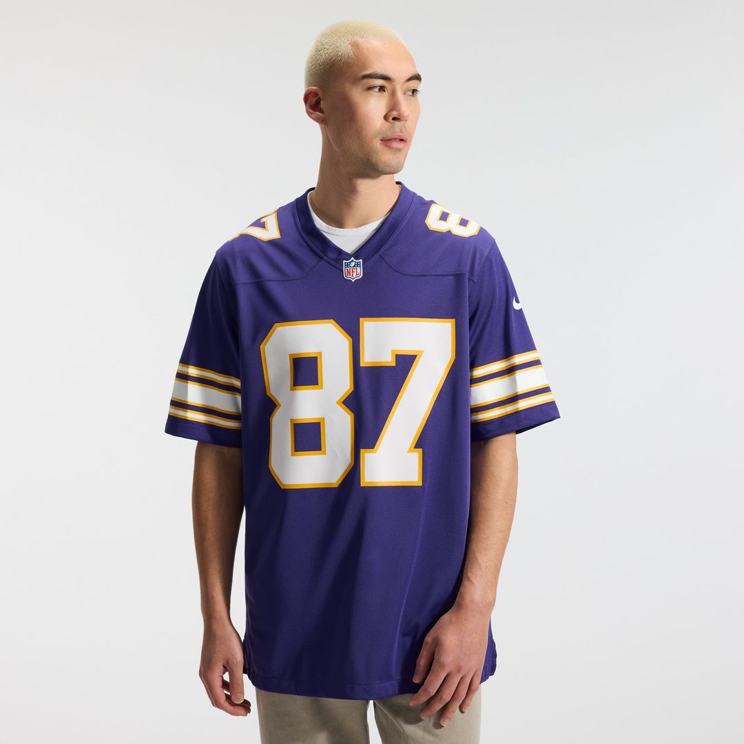 Minnesota Vikings T.J. Hockenson Nike Purple Classic Player Game Jersey product image 2, provided for visual reference and