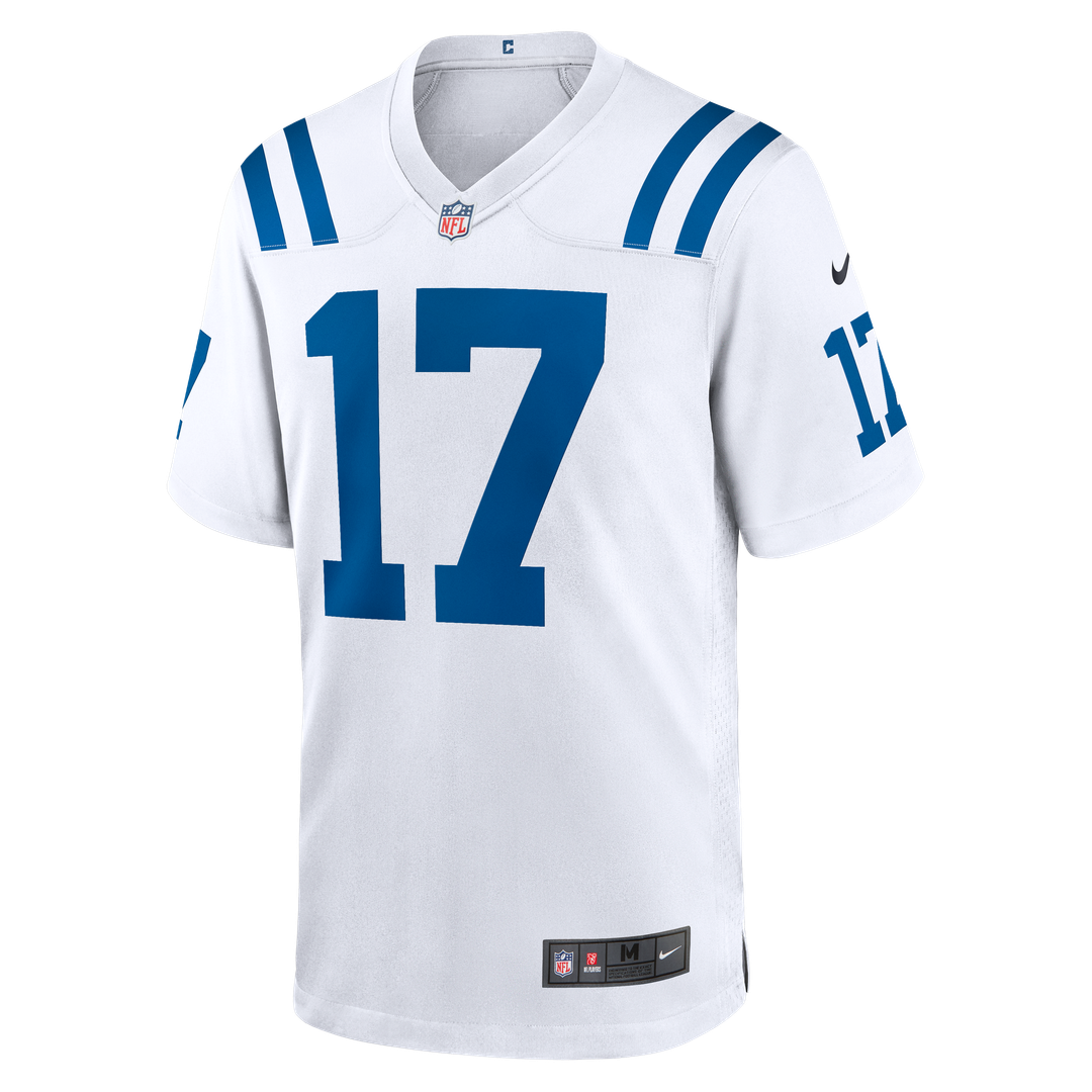 Indianapolis Colts Daniel Jones Nike White Game Jersey product image 2, provided for visual reference and product detail