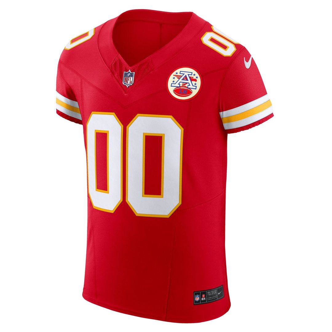 Kansas City Chiefs Nike Red Vapor F.U.S.E. Elite Custom Jersey product image 2, provided for visual reference and product