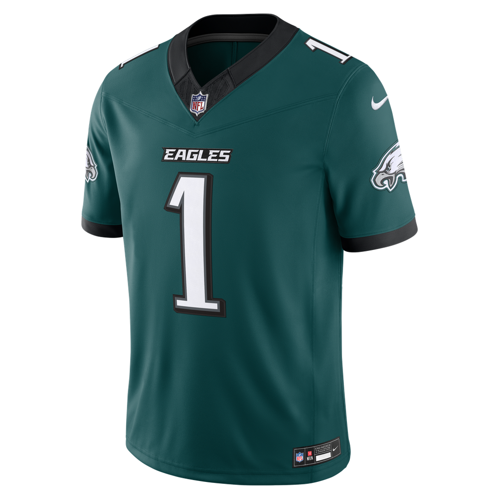 Philadelphia Eagles Jalen Hurts Nike White Vapor F.U.S.E. Stitched Limited Jersey product image 11, provided for visual