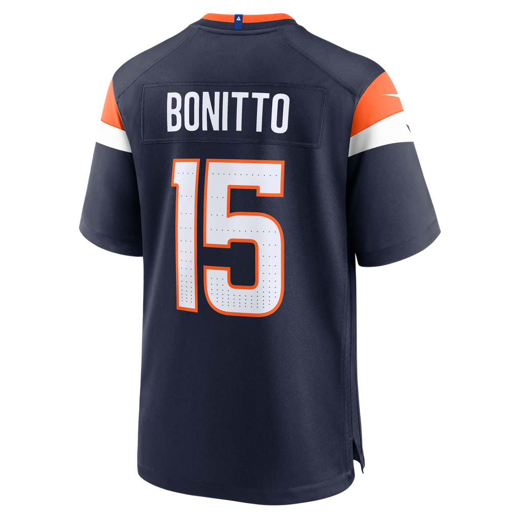 Denver Broncos Nik Bonitto Nike Navy Alternate Game Jersey product image 7, provided for visual reference and product detail