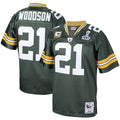Green Bay Packers 2010 Charles Woodson Mitchell & Ness Green Authentic Throwback Retired Player Jersey product image 1,