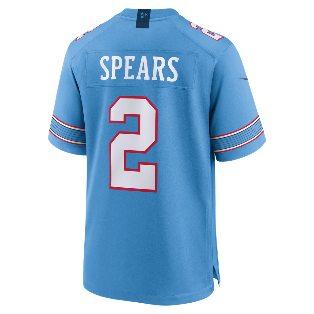 Tennessee Titans Tyjae Spears Nike Light Blue Game Jersey product image 3, provided for visual reference and product detail