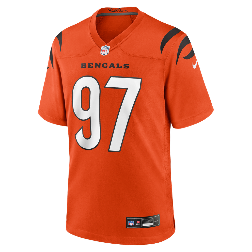 Cincinnati Bengals Dexter Lawrence II Nike Black Game Jersey product image 12, provided for visual reference and product