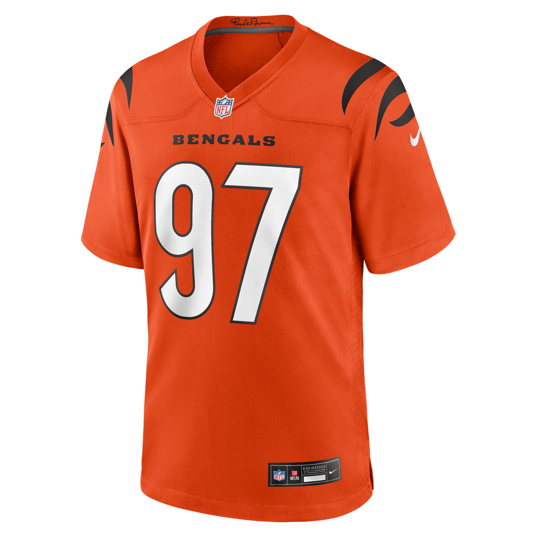 Cincinnati Bengals Dexter Lawrence II Nike Black Game Jersey product image 12, provided for visual reference and product