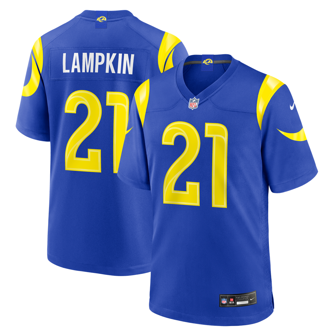 Los Angeles Rams Cam Lampkin Nike Royal Team Game Jersey product image 1, provided for visual reference and product detail