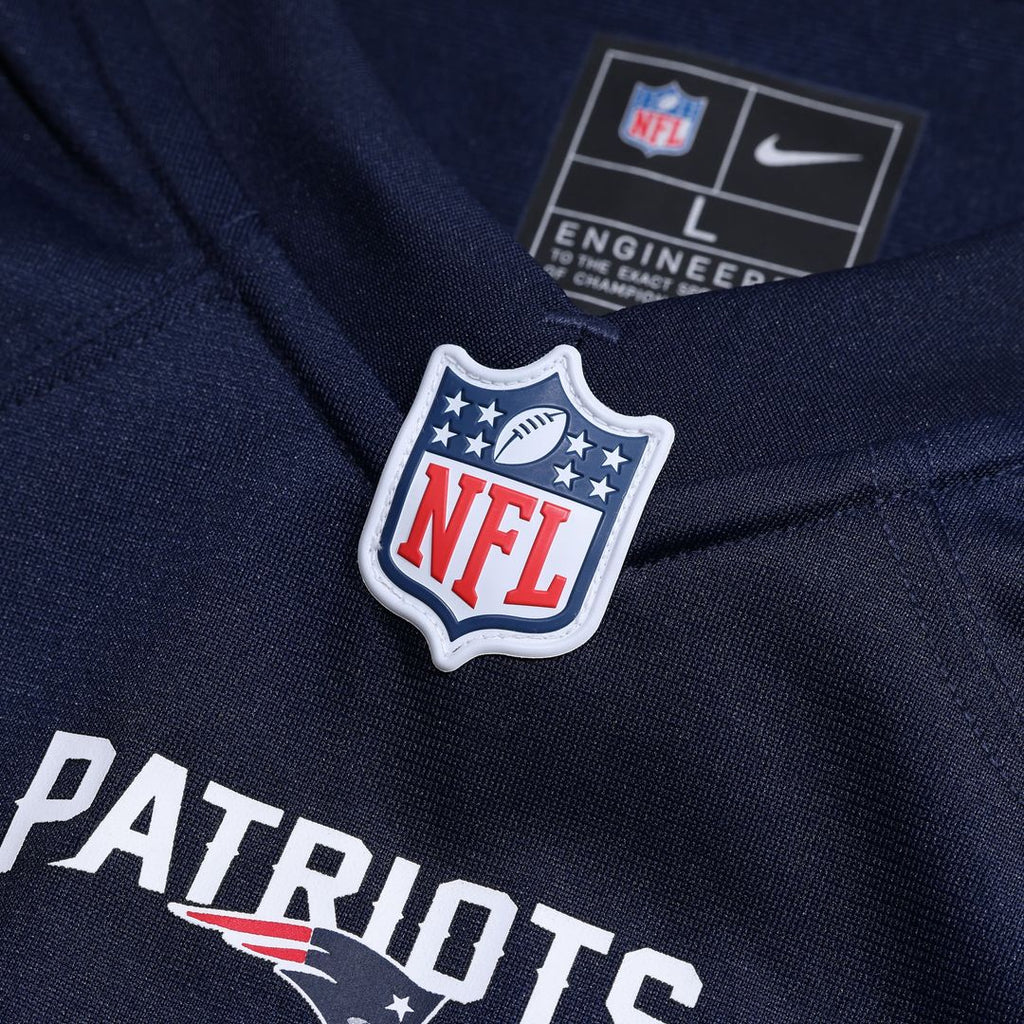 New England Patriots Christian Barmore Nike Navy Player Game Jersey product image 4, provided for visual reference and