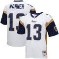 Los Angeles Rams Kurt Warner Mitchell & Ness White Big & Tall 2001 Retired Player Replica Jersey product image 1, provided