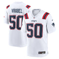 New England Patriots Mike Vrabel Nike White Retired Player Game Jersey product image 1, provided for visual reference and