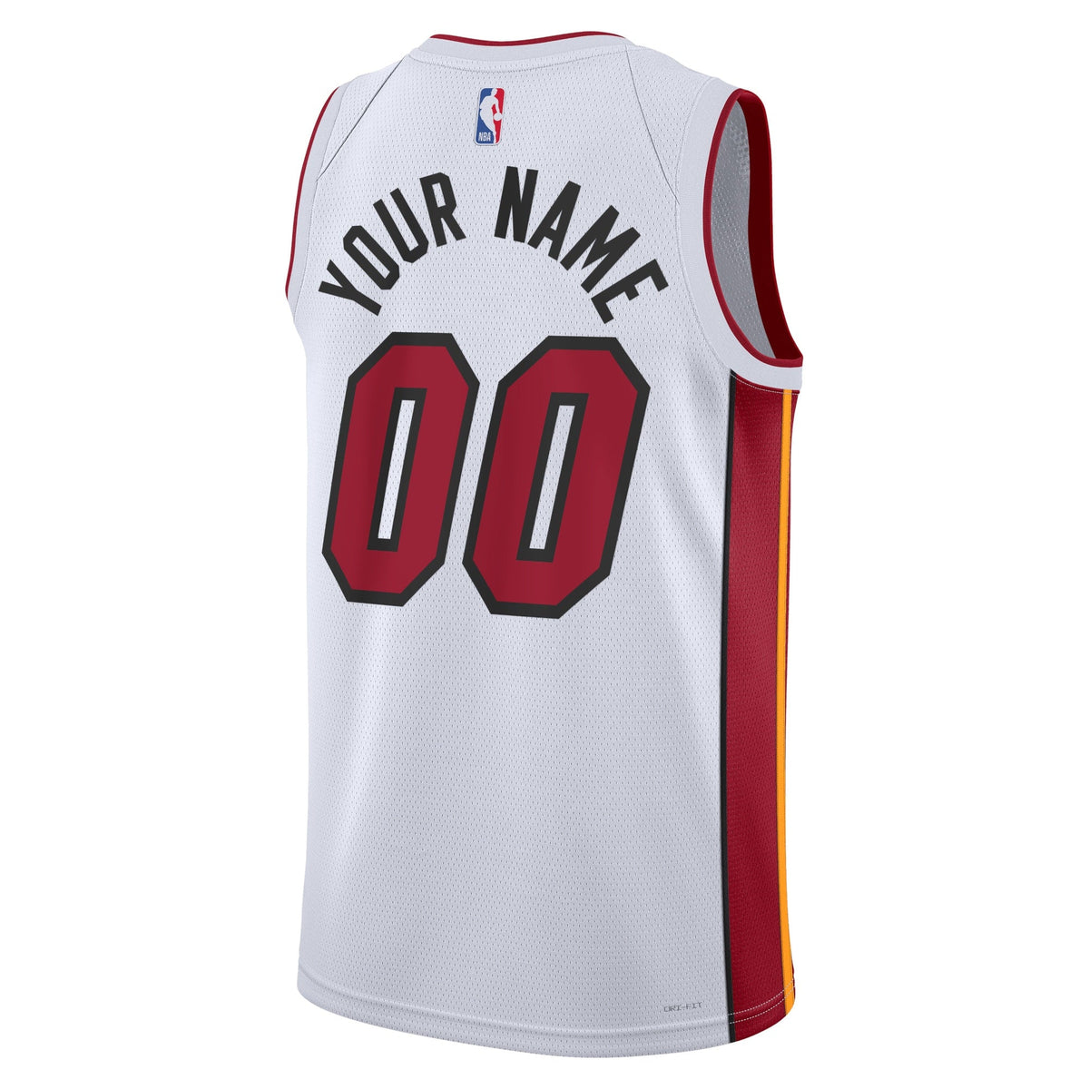 Miami Heat Nike Association Swingman Jersey - Custom - Unisex product image 3, provided for visual reference and product