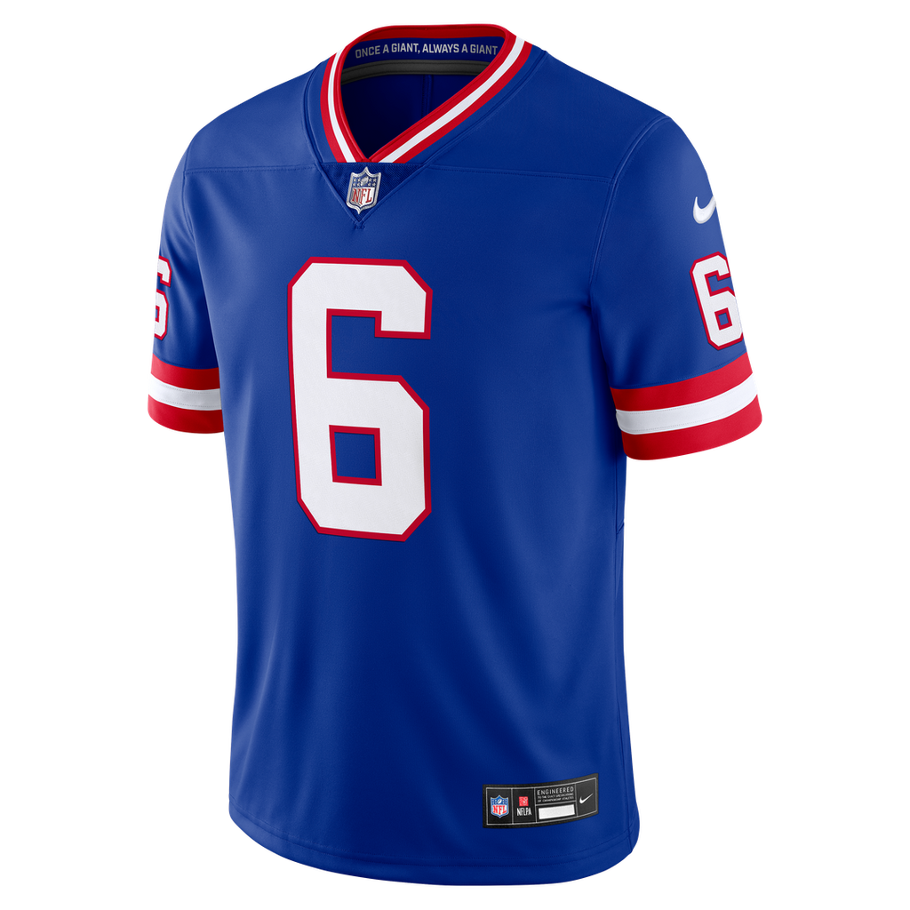 New York Giants Jaxson Dart Nike White Vintage White Vapor Untouchable Stitched Limited Jersey product image 8, provided for