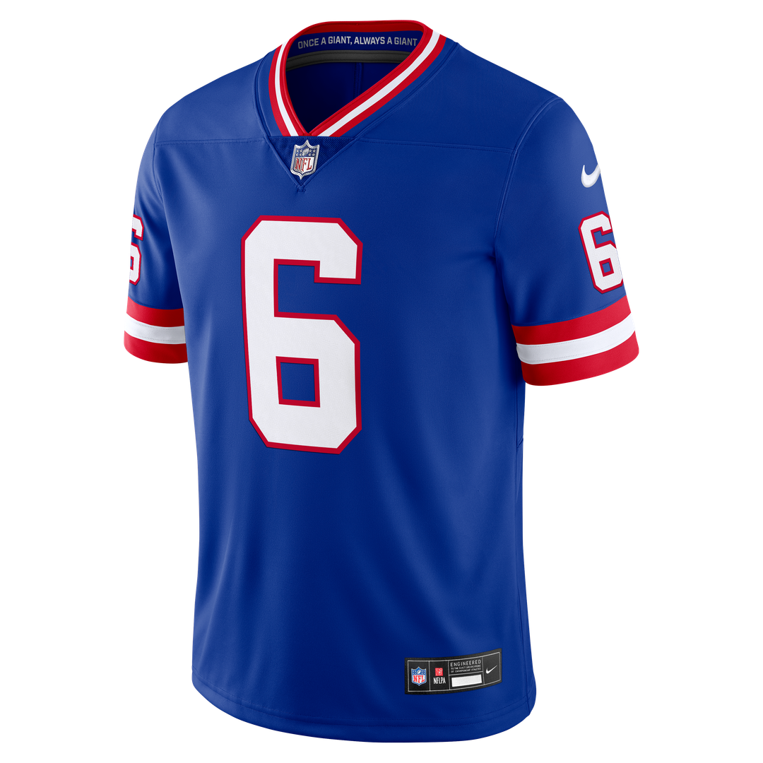 New York Giants Jaxson Dart Nike White Vintage White Vapor Untouchable Stitched Limited Jersey product image 8, provided for