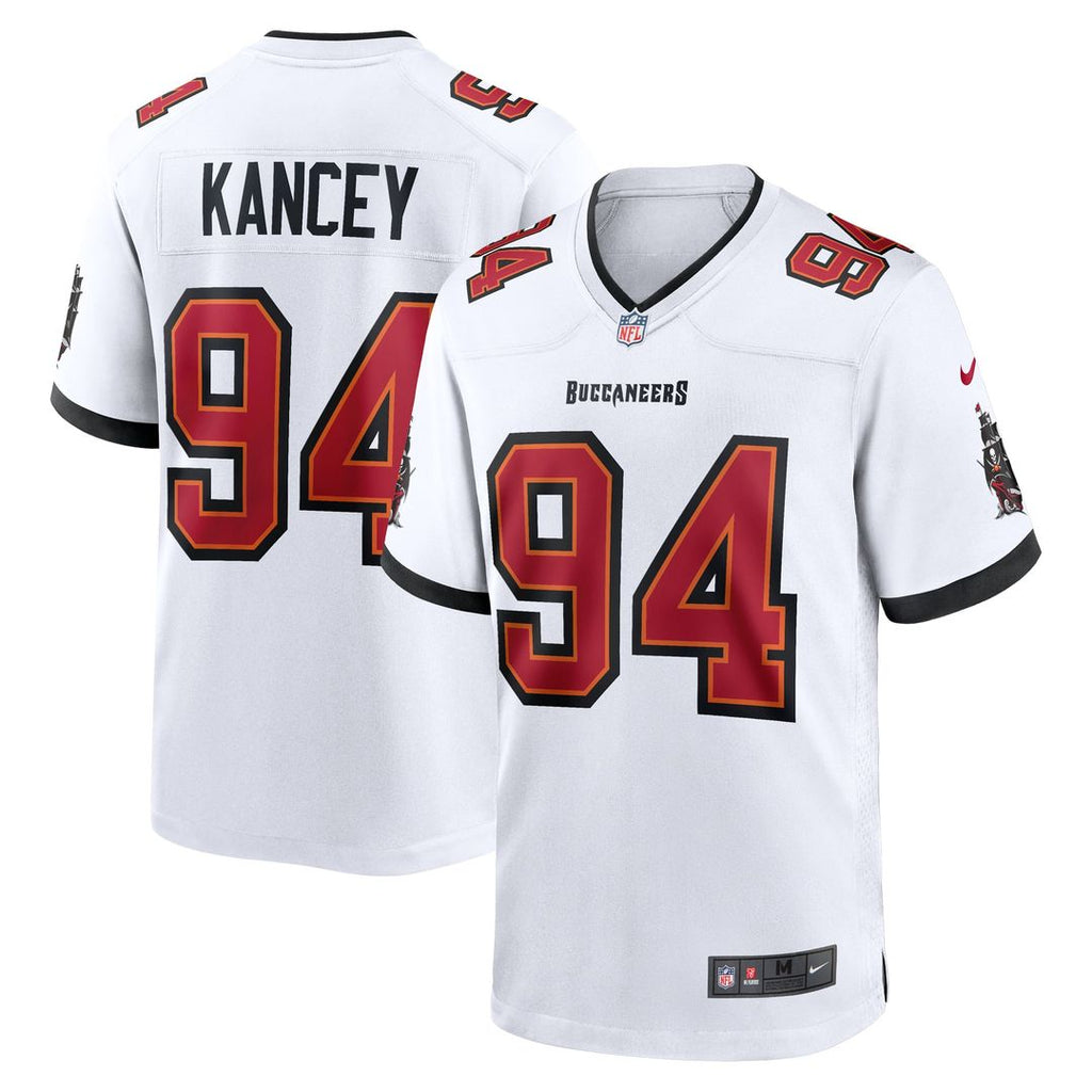 Tampa Bay Buccaneers Calijah Kancey Nike White Game Jersey product image 4, provided for visual reference and product detail