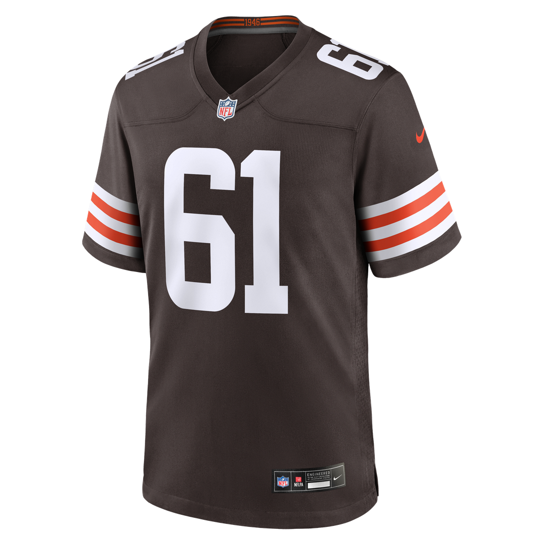 Cleveland Browns Chris Williams Nike Brown Team Game Jersey product image 4, provided for visual reference and product