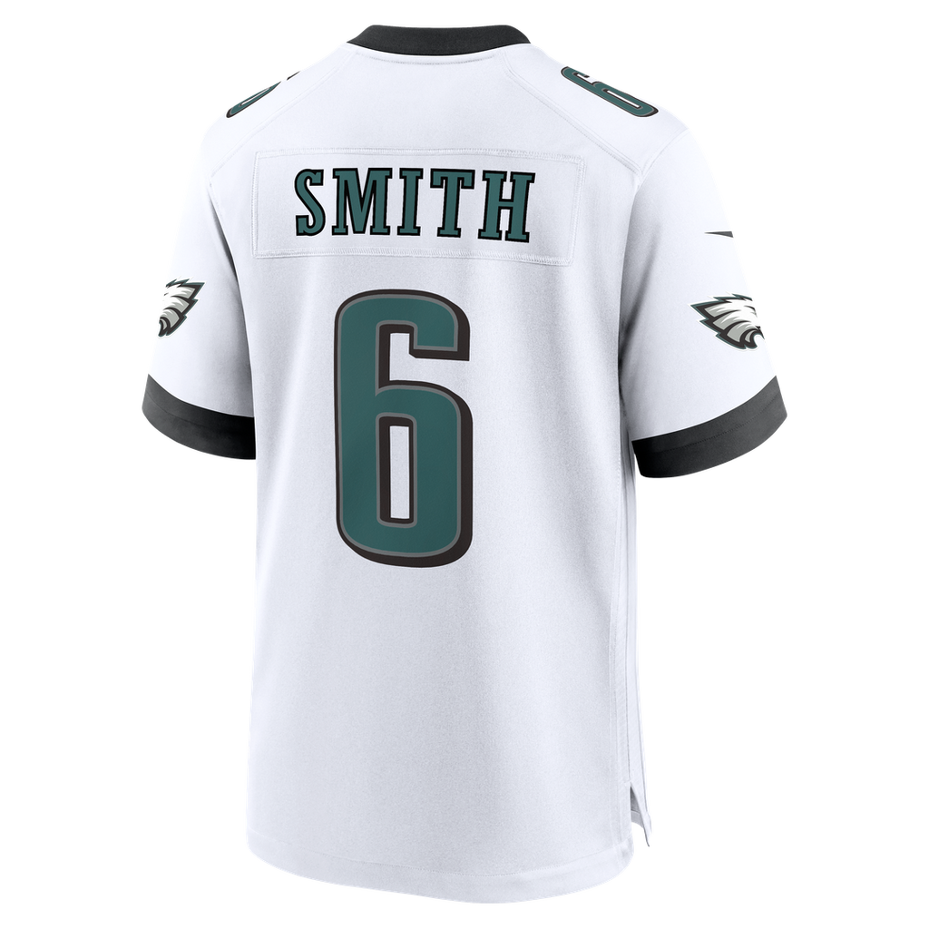 Philadelphia Eagles DeVonta Smith Nike White Game Jersey product image 6, provided for visual reference and product detail