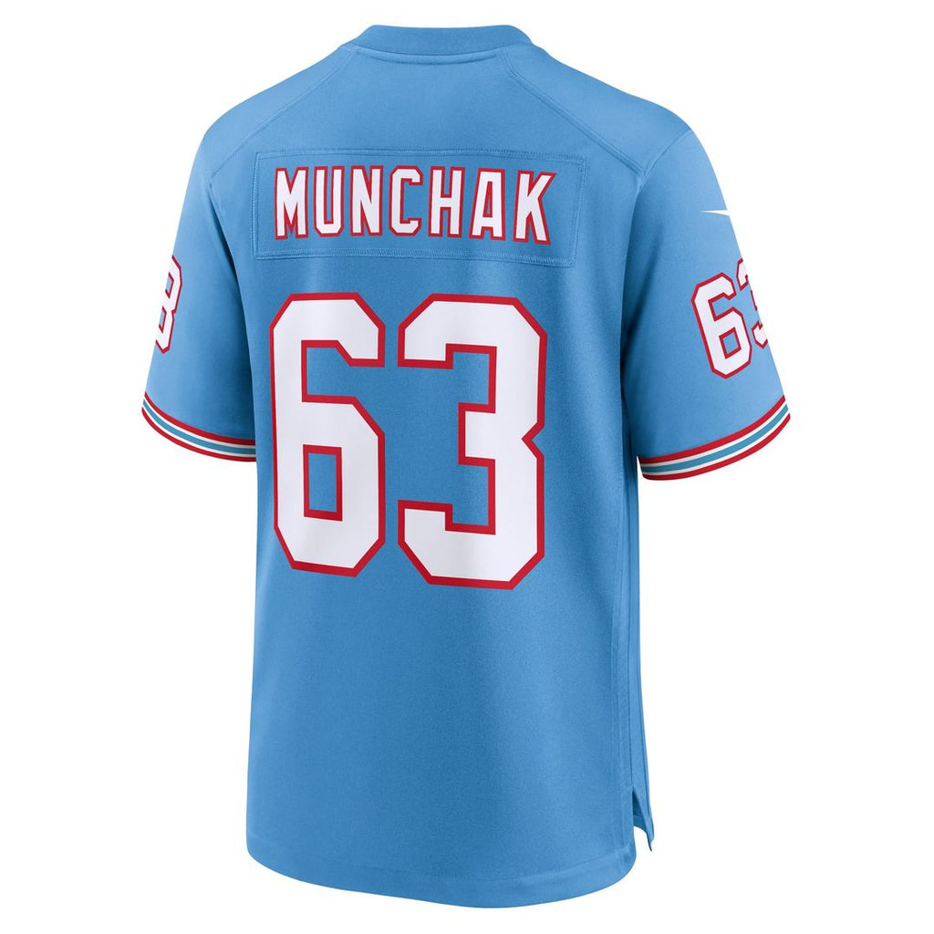 Tennessee Titans Mike Munchak Nike Light Blue Retired Player Alternate Game Jersey product image 3, provided for visual