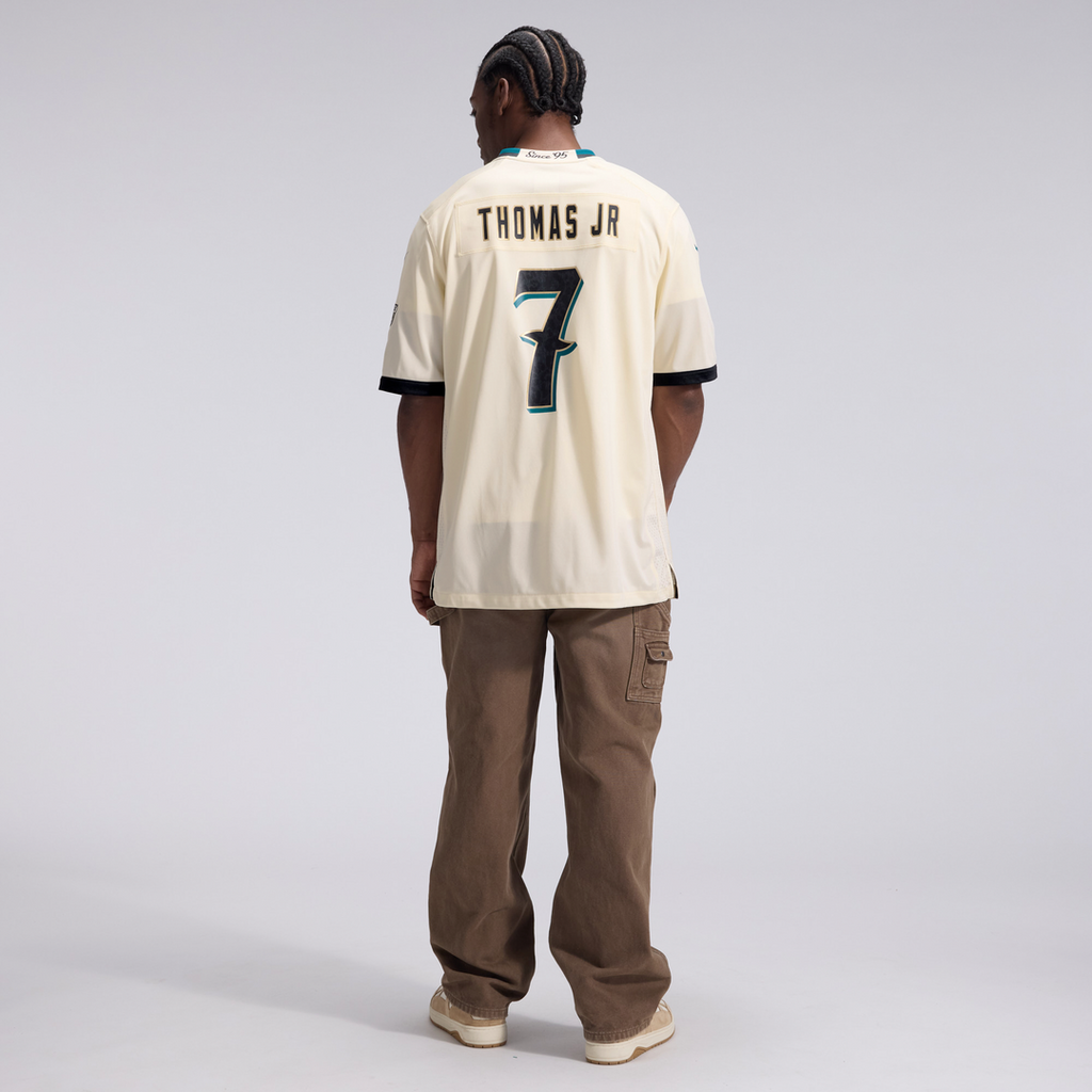 Jacksonville Jaguars Brian Thomas Jr. Nike Natural 2026 Rivalries Collection Game Jersey product image 5, provided for