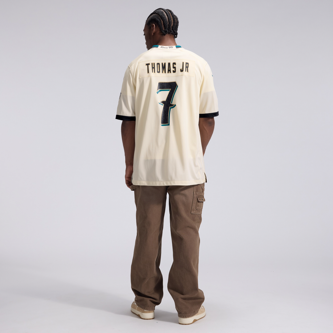 Jacksonville Jaguars Brian Thomas Jr. Nike Natural 2026 Rivalries Collection Game Jersey product image 5, provided for