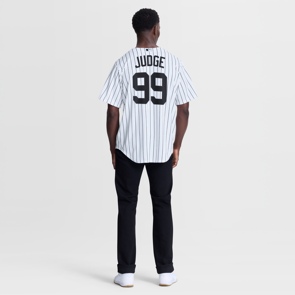 New York Yankees Aaron Judge Nike White Home Replica Jersey product image 5, provided for visual reference and product